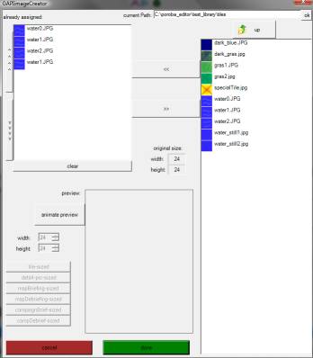Screenshot of the GAPIimageCreator